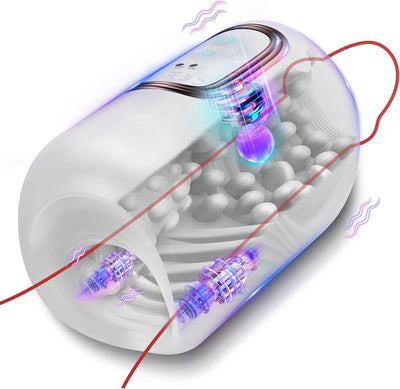 Dual-Motor 10X Tapping Multi-Speed Intense Vibration Stroker