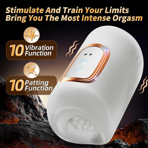 Dual-Motor 10X Tapping Multi-Speed Intense Vibration Stroker