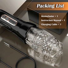 Load image into Gallery viewer, TORNADO-Gawk Gawk 5 Rotating ＆10 Vibrating Transparent Sleeve Oral Sex Cup Male Masturbators
