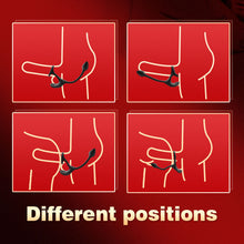 Load image into Gallery viewer, Spherical Vibrating Anal Plug with Penis Rings