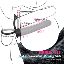 Load image into Gallery viewer, Anal Couples Strap On Anal Dildo With Vibrating Cock Ring