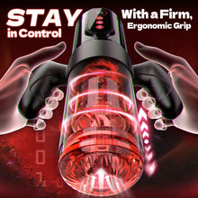 Load image into Gallery viewer, Wine &amp; Beauty Handle Design 9 Thrusting &amp; Rotating 9 Suction Adult Toys Mens Masturbator