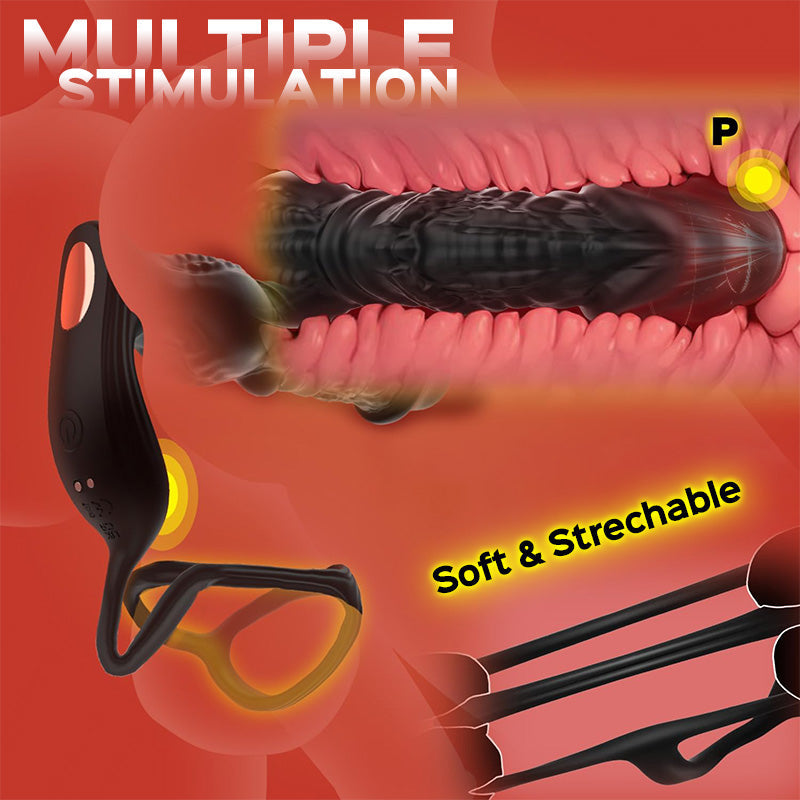 【Upgrade APP Control】Secure Pleasure Elite Fast Thrusting 6-in-1 Prostate Massager with Remote Control