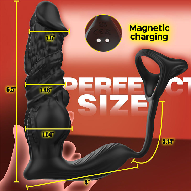 【Upgrade APP Control】Secure Pleasure Elite Fast Thrusting 6-in-1 Prostate Massager with Remote Control