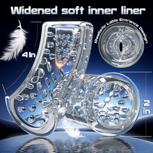 Load image into Gallery viewer, 9 Rotating &amp; 4 Suction &amp; Licking Pocket Pussy One-Touch Boost Automatic Male Masturbator