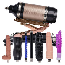 Load image into Gallery viewer, Automatic Sex Machine with 7 Attachments Dildos &amp; Masturbator Cup 80° Adjustable Climax Engine