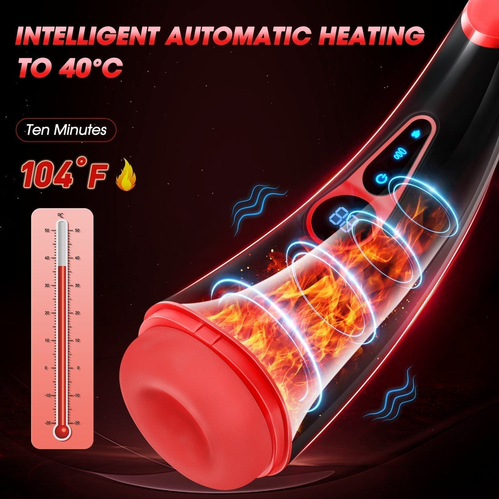 Powerful Sucking & Vibrating Heating Male Masturbator