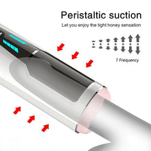 Load image into Gallery viewer, Men's Fully Automatic Telescopic Insertion Aircraft Cup Vibration Induction Speech Adult Sexual Products