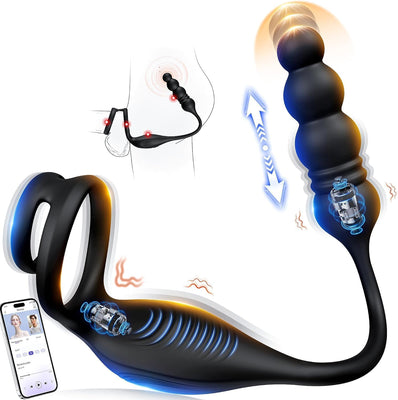 ARCHIE4 - App Control Vibrating and Thrusting Anal Plug