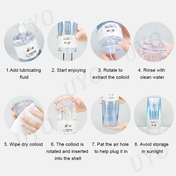 Sejing Snow Mountain Aircraft Cup Men's Manual Silicone Training Masturbation Adult Sex Products Wholesale