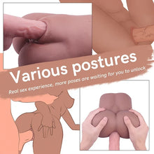 Load image into Gallery viewer, 4.2lb Lifelike Brown Sex Doll Realistic Big Butt Pocket Pussy Ass