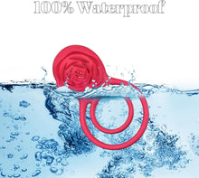Load image into Gallery viewer, 7x Vibrating Cock Ring with Rose Clitoral Stimulator
