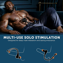 Load image into Gallery viewer, Vibrating Cock Ring Taint Stimulator with Dual Mini Bullet