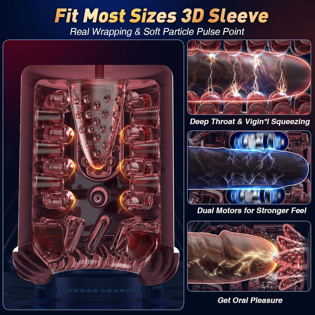 5-in-1 Automatic Thrusting & Sucking Male Masturbator