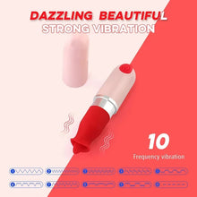 Load image into Gallery viewer, Tongue Lipstick Vibrating Stick Charging Women's Masturbation Device Carrying G-point Stick