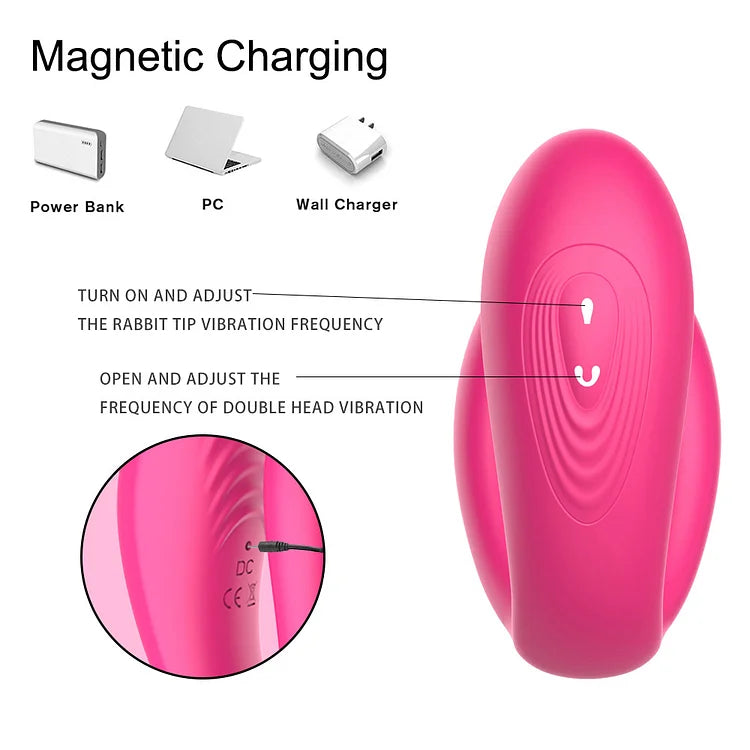 Couple Vibrator Triple Vagina Stimulator With Wireless Remote Control