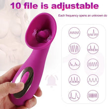 Load image into Gallery viewer, Sucking Tongue And Licking Vibrator For Women's Suction Vibrator For Going Out Remote Control Adult Sex Goods Strong Shock
