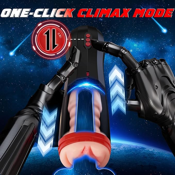 4-in-1 Masturbator cup, 10 vibration modes, 5 thrusting modes and a suction mode with voice interaction for a versatile experience